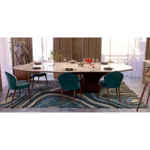 Poseidon Chair by Alma De Luce, Set of 6 For Sale - Image 6 of 7