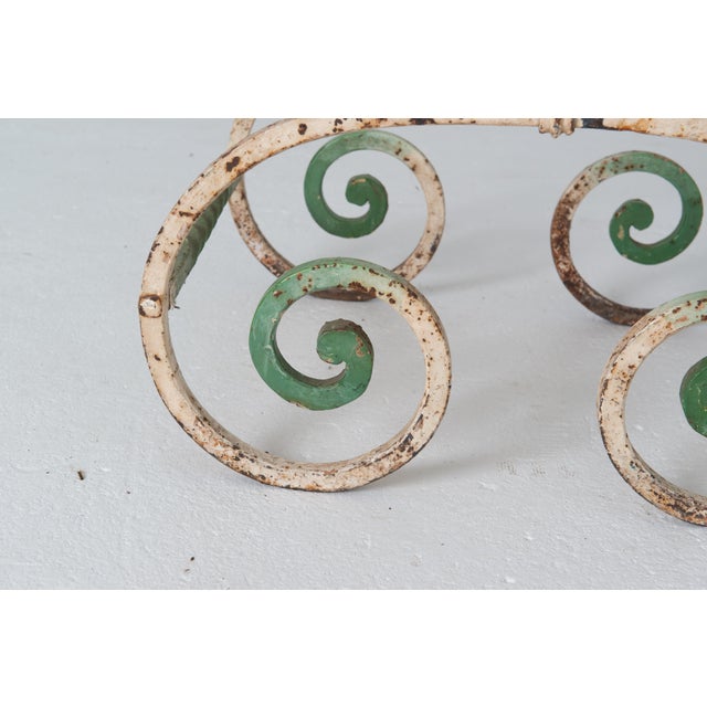 Curcule Style Wrought Iron Arm Chair - Vintage Antique Furniture 1920s For Sale - Image 11 of 13