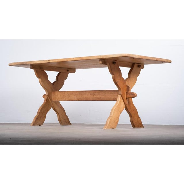 Vintage Oak Dining Table by Henning Kjærnulf, Denmark, 1960s For Sale - Image 4 of 10