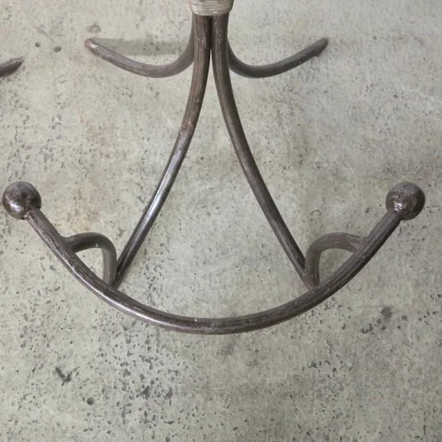 Silver Set of Industrial Metal Side Chairs, 1950s For Sale - Image 8 of 15