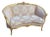 1900s French Artisan Louis XVI Pink Beech Settee For Sale