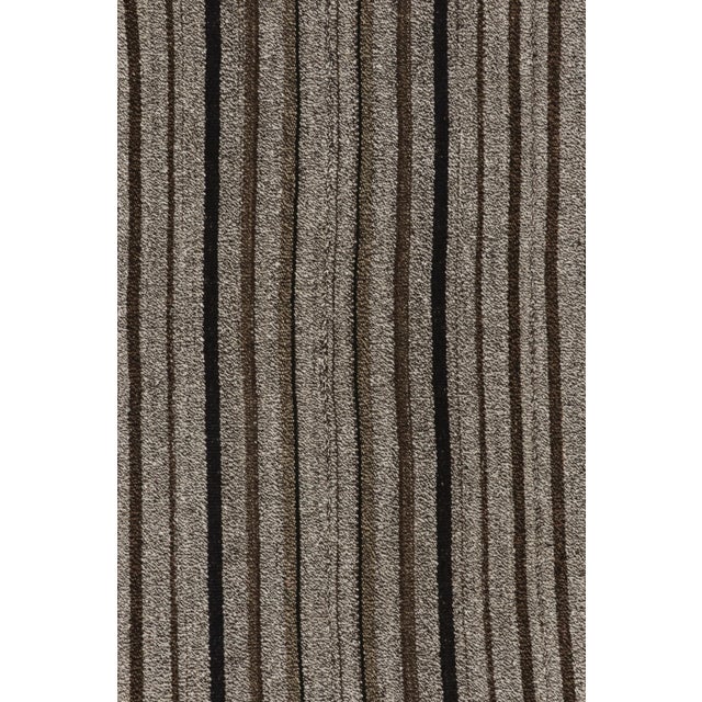 This vintage 7x11 Persian kilim is a mid-century Palas Bidjari tribal rug, handwoven in wool circa 1950-1960. On the...