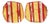 Anne and Frank Vigneri Red and Gold Foil Resin Clip Earrings For Sale