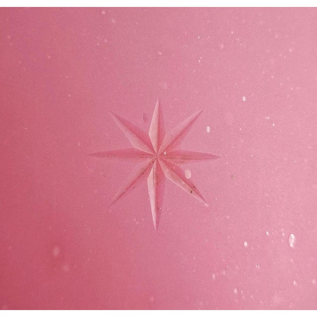 Antique Pink Glass and Brass Lantern, Austria, 1850s For Sale - Image 5 of 10