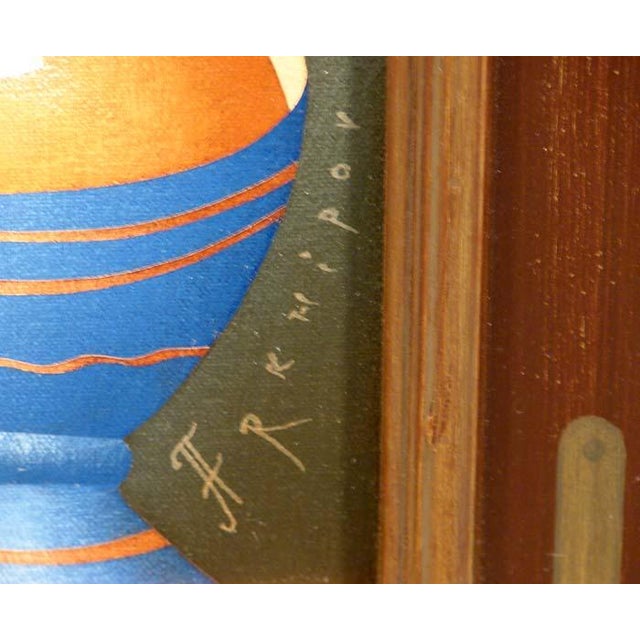 2000 - 2009 Anton Arkhipov "Candlelight" Original Oil Painting on Canvas Hand Signed For Sale - Image 5 of 5