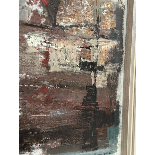 Erik Emanuelsson, Composition, 1965, Oil on Panel, Framed For Sale - Image 16 of 18