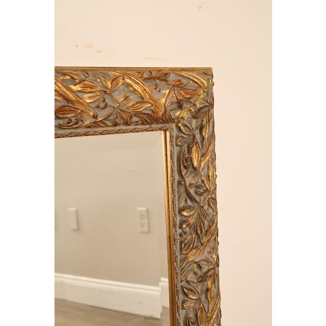 Gold Late 20th Century LaBarge Italian Giltwood Carved Wall Mirror For Sale - Image 8 of 18