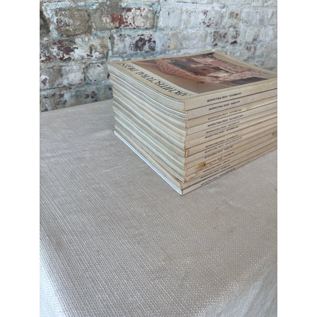 An exceptional curated stack of original Architectural Digest issues spanning the late 1970s through early 1980s, sourced...