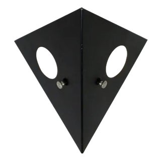 Black Metal Night Owl Wall Lamp from Raak, The Netherlands, 1960s For Sale