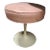 1950s Mid-Century Pink Seat Tulip Vanity Stool For Sale