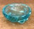Glass Italian Mid-Century Modern Murano Blue Glass Bowl For Sale - Image 7 of 18