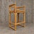 2 x rattan / bamboo stool / wicker seat / 1970s Width 55 Depth 43 Height 87 Seat height 68 cm