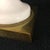 Venini Primavera in Murano, White Opaline Glass with Gilt Handles, Chiseled Bronze Base, 20th Century For Sale - Image 9 of 14