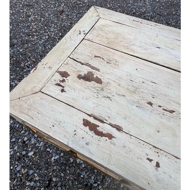 Gustavian Style Rustic Three Drawer Console Table For Sale In New York - Image 6 of 12