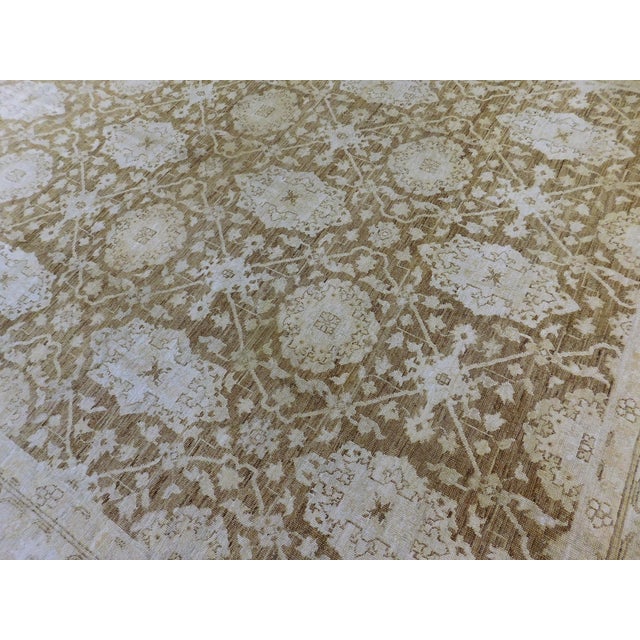 Handmade Room Size Zero Cut Pile Rug. 8'1"x 10' For Sale - Image 11 of 18