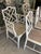 White Set of 8 Bleached Chinese Chippendale Faux Bamboo Dining Chairs For Sale - Image 8 of 10
