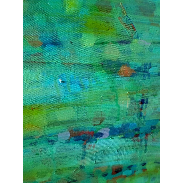 2020s Large Abstract Landscape Painting by Gavin Mc Groggan – Original Signed Acrylic on Canvas, 30” X 40” For Sale - Image 5 of 10