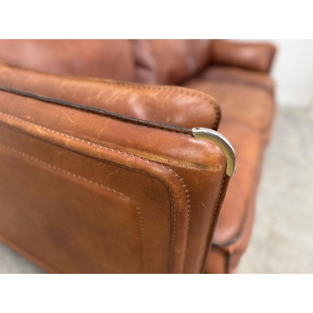 Leather Living Room Set from Roche Bobois, 1980s, Set of 4 For Sale - Image 9 of 18