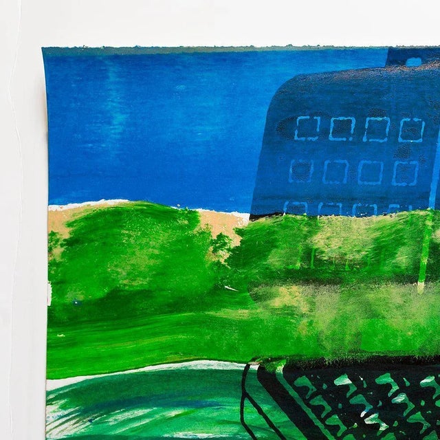 Lanscape with waffle iron in bright vibrant colors. Iain Baxter& (the artist recently added the ampersand to his name) is...