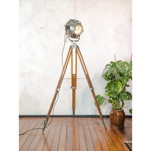 Hollywood Keg Light Floor Lamp with Fresnel Lens from Bardwell McAlister, 1950s For Sale - Image 9 of 18