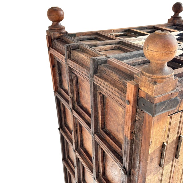 Wooden Wardrobe, 18th Century For Sale - Image 14 of 16