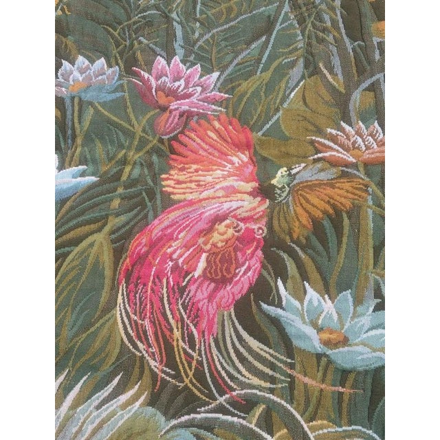 Vintage French Tropical Forest Jacquard Tapestry, 1950s For Sale - Image 18 of 18