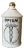 Mid-Century Handpainted Porcelain “Opium” Apothecary Canister in the Style of Piero Fornasetti Made in Japan For Sale