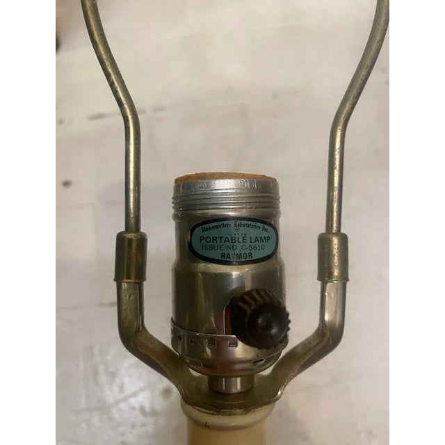 Vintage Bulbous Greige Pietra Decor Series Textured Terracotta Lamp by Bitossi for Raymor, Circa 1950s For Sale - Image 12 of 13