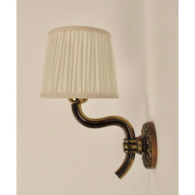 Vintage Brass Wall Sconces from Hugo Gorge, 1937 For Sale - Image 4 of 18