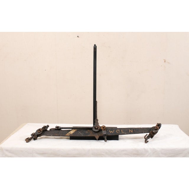 French Mid 20th Century French Mercantile Iron Scale on Stand For Sale - Image 3 of 12