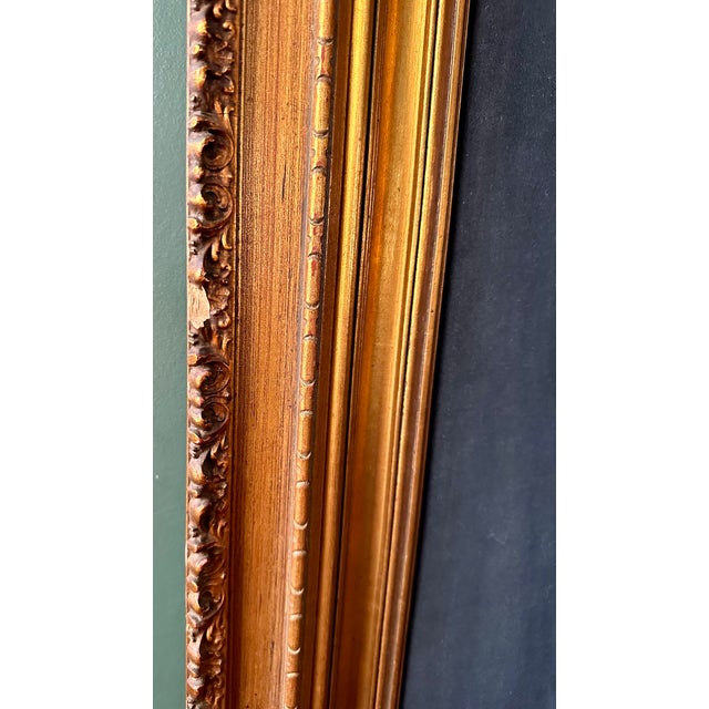 Blue Monumental Framed Vintage Portrait Thomas Sully’s Miss Pearce For Sale - Image 8 of 10