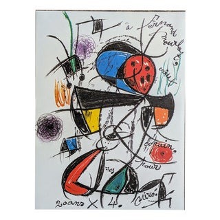 Joan Miro, Composition for Fernand Mourlot, 1978, Photolithograph For Sale