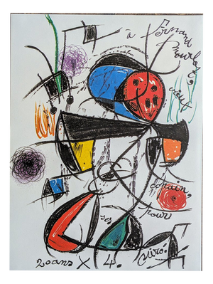Joan Miro, Composition for Fernand Mourlot, 1978, Photolithograph