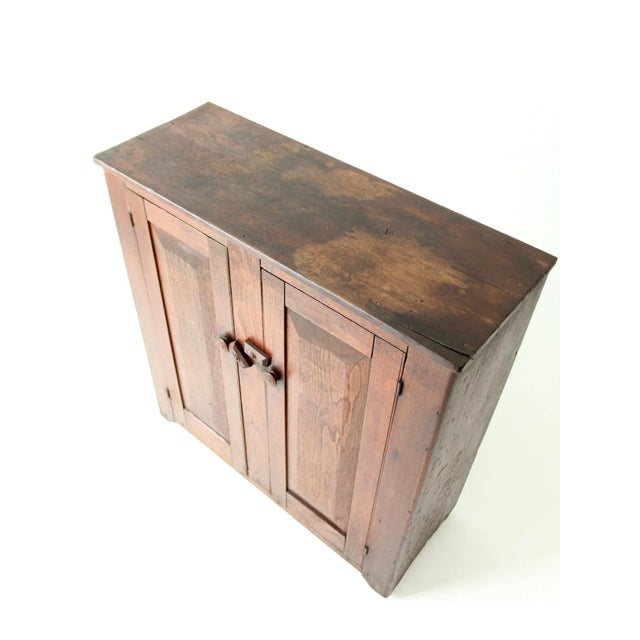Farmhouse Antique Primitive Cabinet For Sale - Image 3 of 12