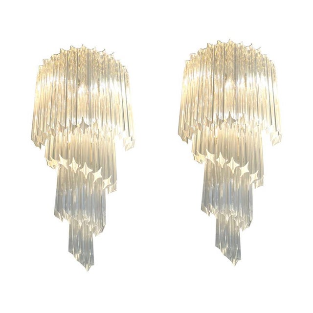 Wall Lamps from Venini, Set of 2 For Sale - Image 3 of 9