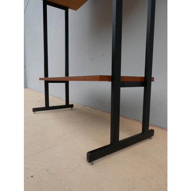 Swedish Bookcase with Iron Structure, 1970s For Sale - Image 6 of 9