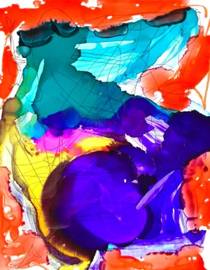 Continental an Original Ink Painting by Erik Sulander 11x14