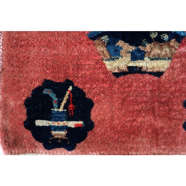 1920s, Antique Chinese Art Deco Rug 2 X 4 For Sale In New York - Image 6 of 11