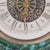 Vintage West German Green & Turquoise Ceramic Mantel Clock, Baroque Rococo Style For Sale - Image 10 of 13