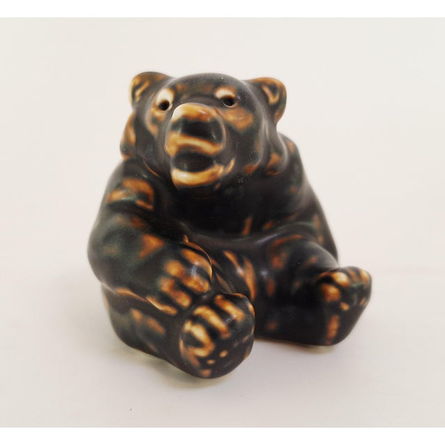 Ceramic Stoneware Bear Figurines by Knud Kyhn for Royal Copenhagen, 1940s, Set of 3 For Sale - Image 7 of 18