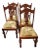 Antique 1930s Jacobean Renaissance English Tudor Set of 4 Oak Chairs Very Well Built Dining Chairs For Sale