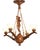 Carved Oak Chandelier, 1920s For Sale