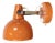 Vintage Orange Metal Wall Lamp from Lidokov, 1970s For Sale