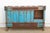 Antique Turquoise Blue Damachiya Cabinet For Sale - Image 12 of 18