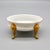 French Vintage French Porcelain Footed Jewelry Dish For Sale - Image 3 of 9
