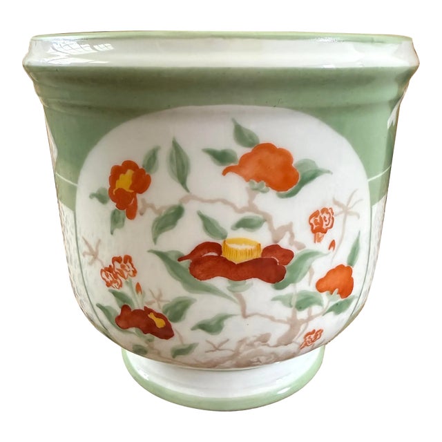 Tiffany & Co Hand Painted French Cachepot For Sale