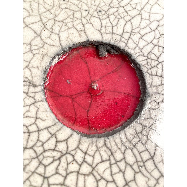 Late 20th Century Studio Pottery Raku Display Platter For Sale In Philadelphia - Image 6 of 9