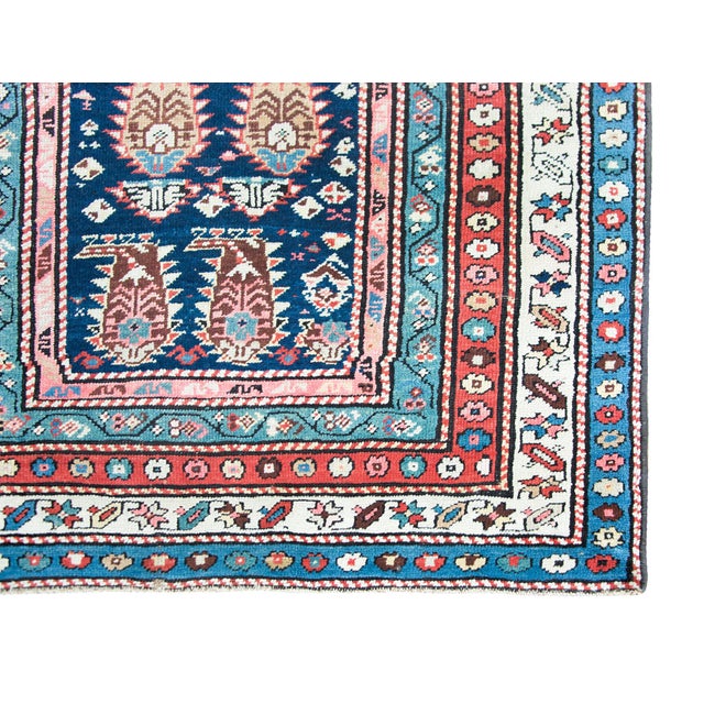 Early 20th Century Persian Ganjeh Rug For Sale - Image 4 of 16