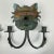 Pair of Early 20th Century Growling Boar Heads Cast Metal Sconces For Sale - Image 12 of 12