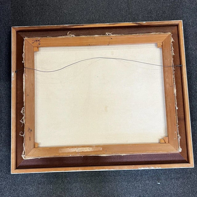 Paint 1970s Landscape Tree Art by Beata Stevens California Impressionism For Sale - Image 7 of 9